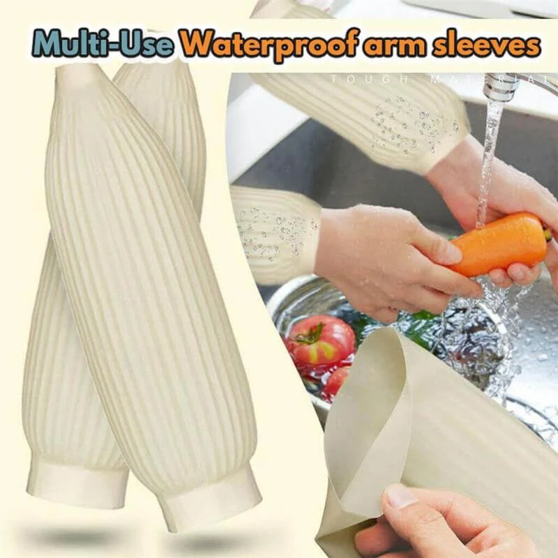 1 Pair Multi-use Latex Waterproof Arm Sleeve - Image 8