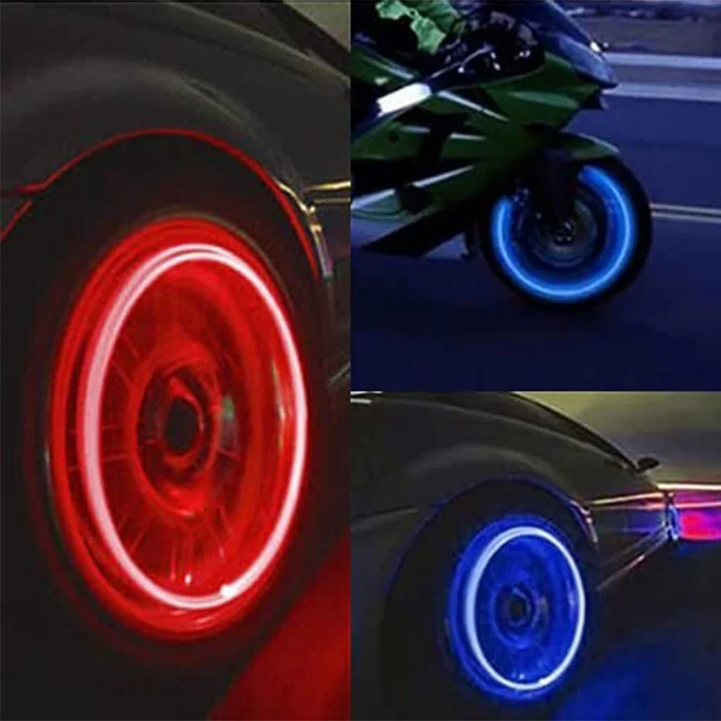 2/4PCS LED Colorful Wheel Tire Valve Cap - Image 10