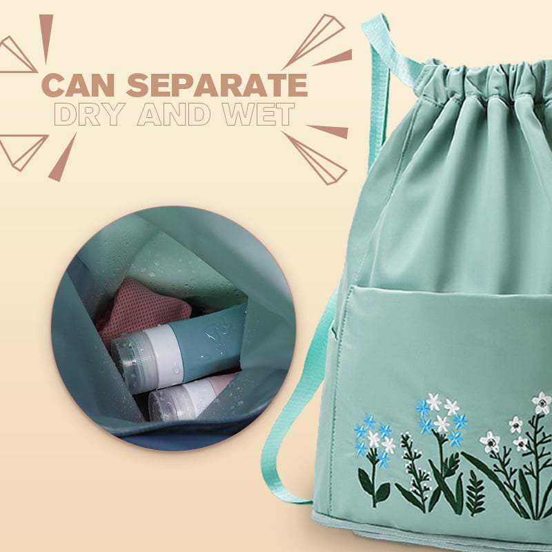 Waterproof Embroidered Flowers Backpack - Image 19