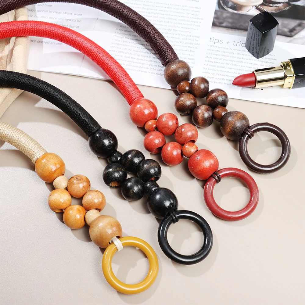 Wooden Bead Rope Bag Strap - Image 14